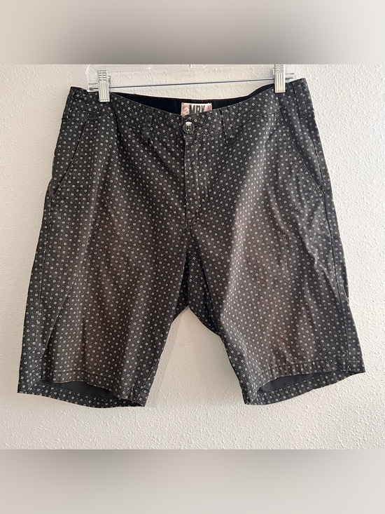Mbx Other - MBX Black Micro-Print Flat Front Shorts